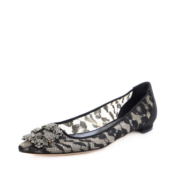 Manolo Blahnik Women's Hangisi Flats Lace