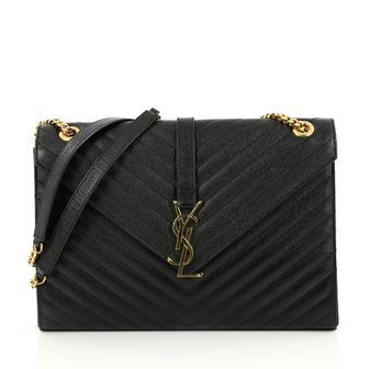 Saint Laurent Classic Monogram Satchel Matelasse Chevron 2077601