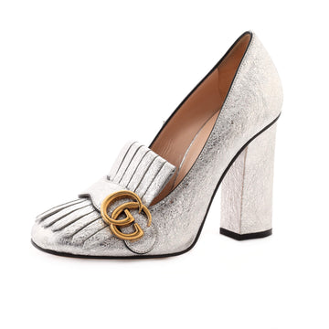 Gucci Women's GG Marmont Fringed Pumps Leather