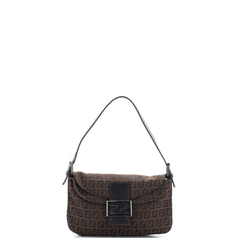 Fendi Flap Shoulder Bag Zucchino Canvas Small