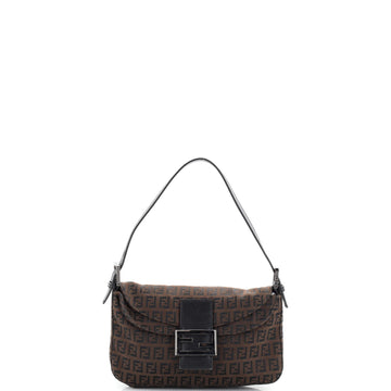 Fendi Flap Shoulder Bag Zucchino Canvas Small