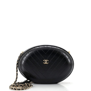 Chanel La Pausa Evening Bag Chevron Leather