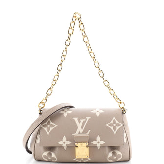 Louis Vuitton Favorite NM Handbag Bicolor Monogram Empreinte Giant
