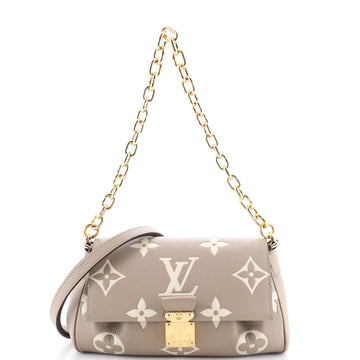 Louis Vuitton Favorite NM Handbag Bicolor Monogram Empreinte Giant