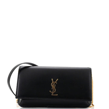 Saint Laurent Classic Monogram Phone Holder Shoulder Bag Leather