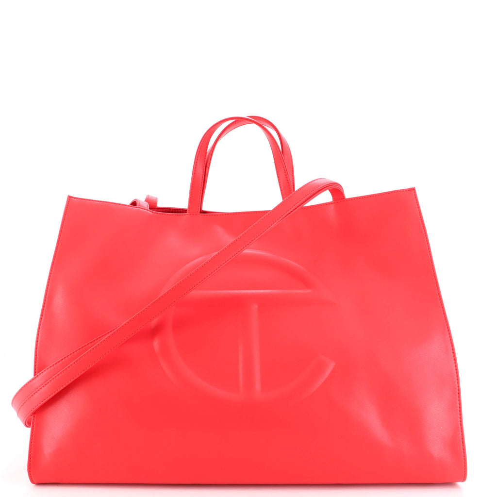 Telfar Shopping Tote Faux Leather Large Red 2078371