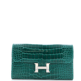 Hermes Constance Wallet Alligator Long