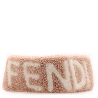 Fendi Logo Strap You Shoulder Strap Shearling