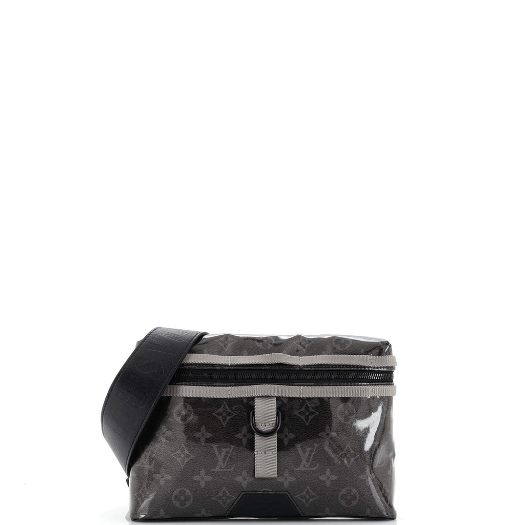 Louis Vuitton Messenger Shoulder Bag in Black Canvas