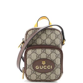 Gucci Neo Vintage Top Handle Crossbody Bag GG Coated Canvas Mini