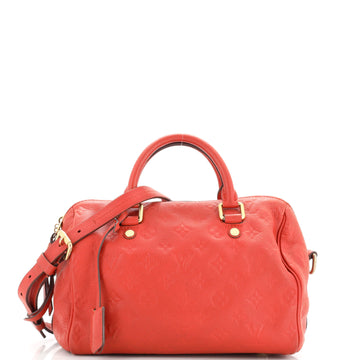 Louis Vuitton Speedy Bandouliere Bag Monogram Empreinte Leather 25