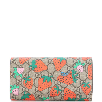 Gucci Continental Wallet Printed GG Coated Canvas