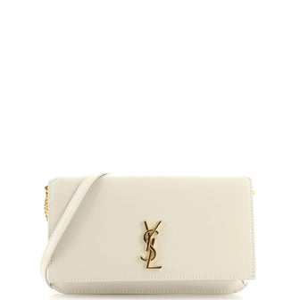 Saint Laurent Classic Monogram Phone Holder Shoulder Bag Leather