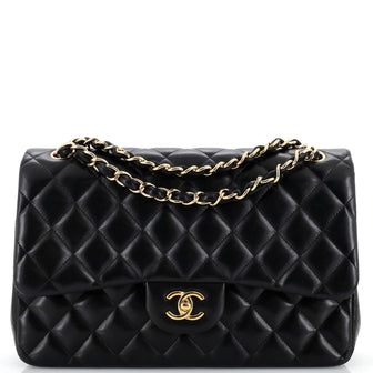 Chanel Classic Double Flap Bag Quilted Lambskin Jumbo