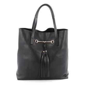 Gucci Park Avenue Tote Leather Medium Black 2080301