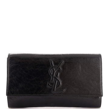 Saint Laurent Classic Monogram Clutch Leather Long