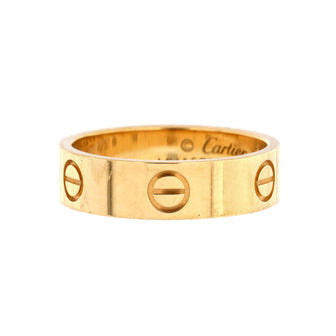 Cartier Love Band Ring 18K Yellow Gold