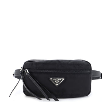 Prada Zip Waist Bag Tessuto Small