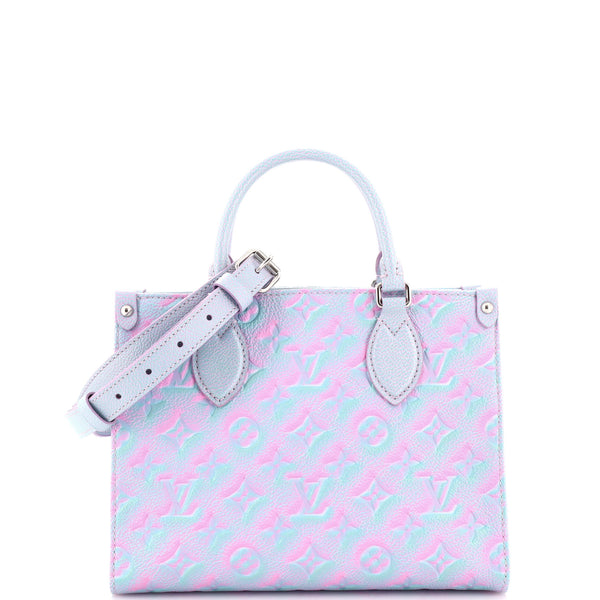 Louis Vuitton, Bags, Louis Vuitton Stardust On The Go Empreinte Monogram Pink  Tote Pm
