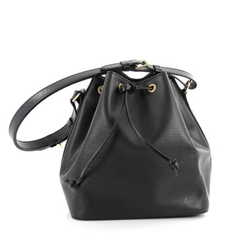 Louis Vuitton Petit Noe Handbag Epi Leather Black 2081002