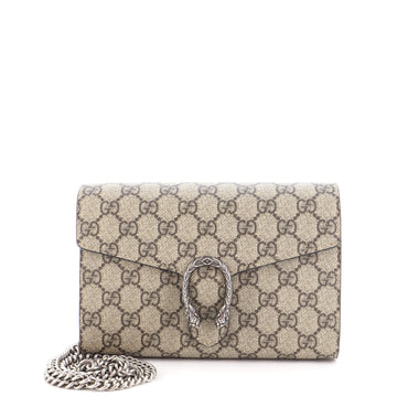 Gucci Dionysus Chain Wallet GG Coated Canvas Small
