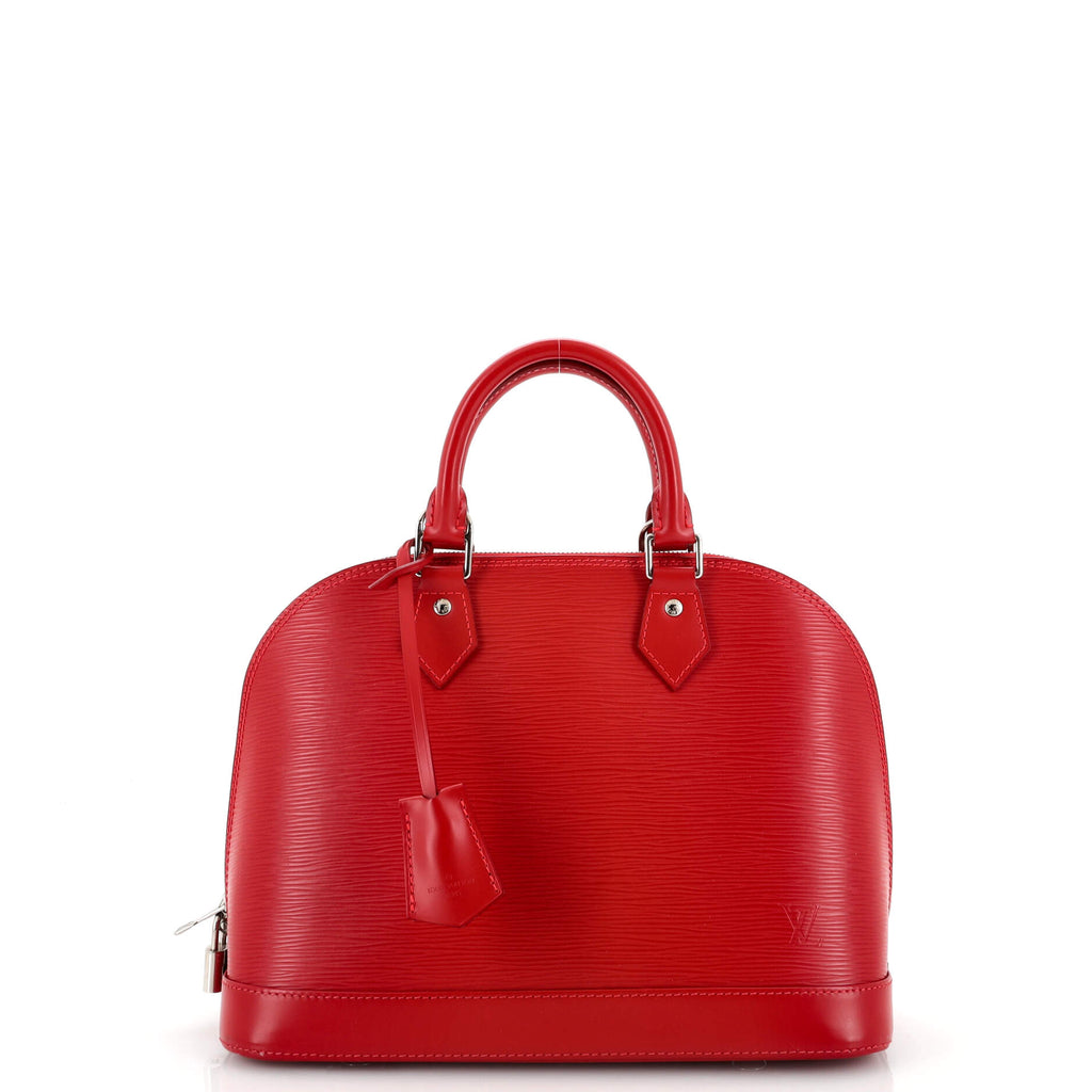Louis Vuitton Alma Handbag Red Epi Leather – Timeless Vintage Company