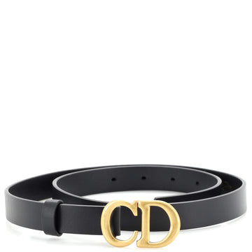 Christian Dior Saddle Belt Leather Thin