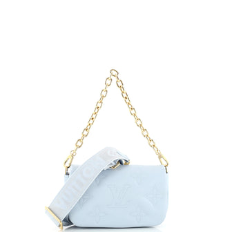 Louis Vuitton Bubblegram Wallet on Strap - Blue Crossbody Bags