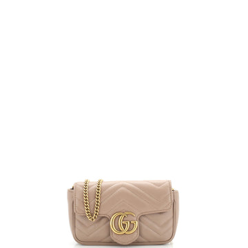 Gucci GG Marmont Flap Bag Matelasse Leather Super Mini