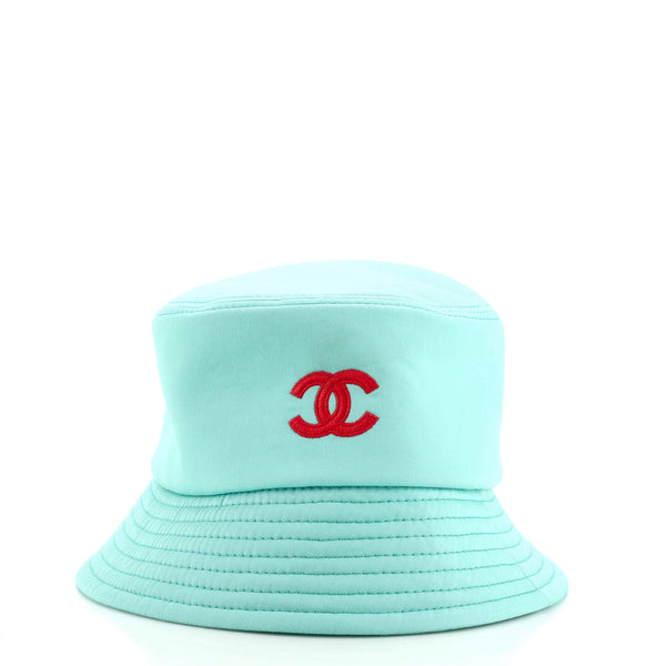 Chanel - Authenticated Hat - Cotton Green for Women, Good Condition