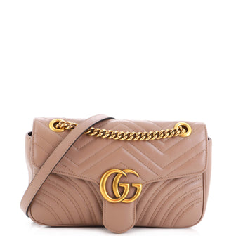 Gucci GG Marmont Flap Bag Matelasse Leather Small
