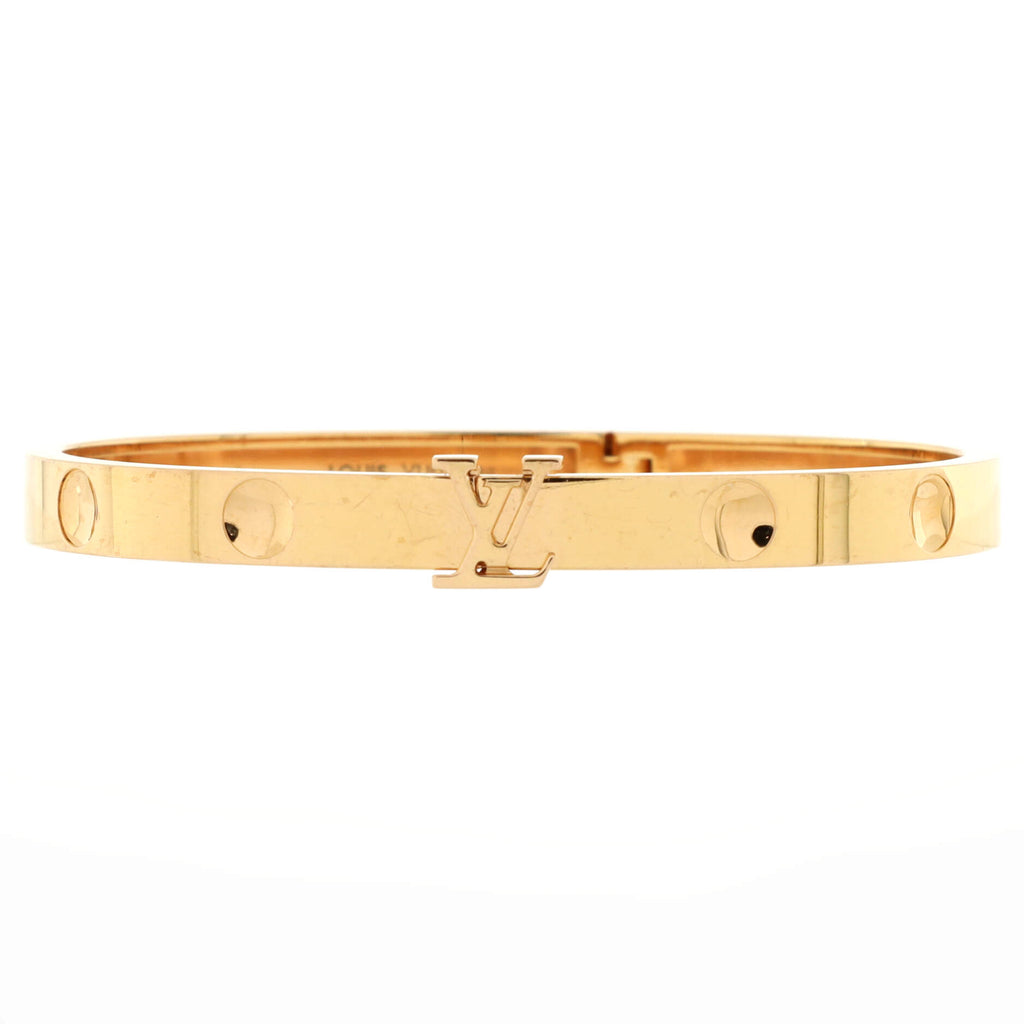 Louis Vuitton Empreinte Bangle Bracelet 18K White Gold White gold