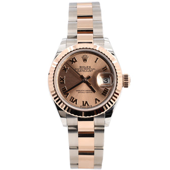 Rolex Oyster Perpetual Datejust Automatic Watch Stainless Steel and Rose Gold 28