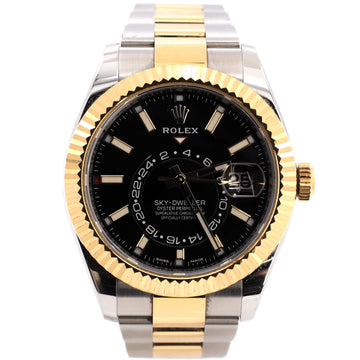Rolex Sky-Dweller Oyster Perpetual Chronometer Automatic Watch Stainless Steel and Yellow Gold 42