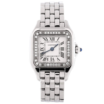 Cartier Panthere de Cartier Quartz Watch Stainless Steel with Diamond Bezel 22
