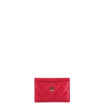 Chanel Classic Card Holder Quilted Caviar