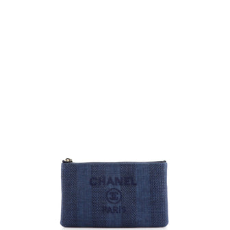 Chanel Deauville Pouch Mixed Fibers Small