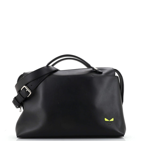 Fendi Monster By The Way Briefcase Leather Black 2082362