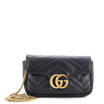 Gucci GG Marmont Flap Bag Matelasse Leather Super Mini