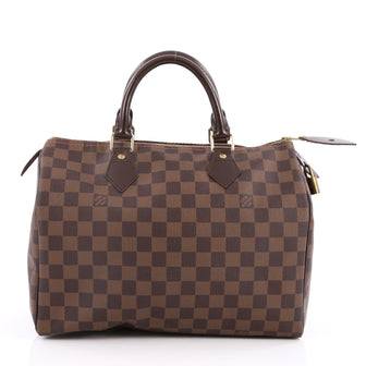 Louis Vuitton Speedy Handbag Damier 30 Brown