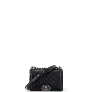 Chanel Boy Flap Bag Quilted Caviar Small