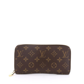 Louis Vuitton Zippy Wallet Monogram Canvas Brown