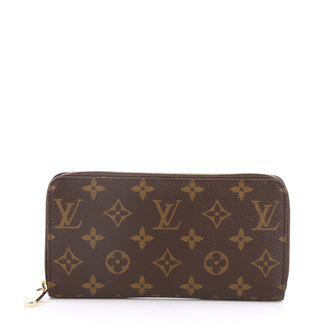 Louis Vuitton Zippy Wallet Monogram Canvas Brown