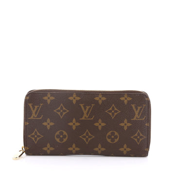 Louis Vuitton Zippy Wallet Monogram Canvas Brown