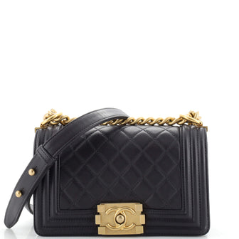 Chanel Boy Flap Bag Quilted Lambskin Small