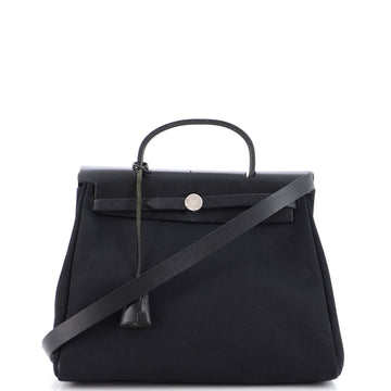 Hermes Herbag Toile and Leather PM