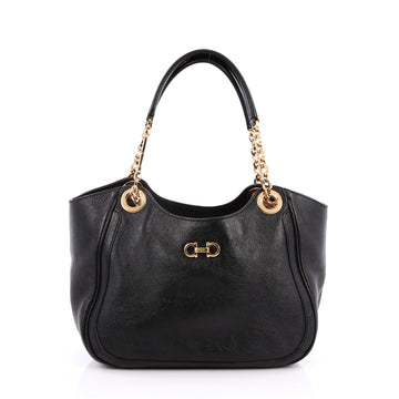 Salvatore Ferragamo Betulla Chain Tote Leather Small 2083103