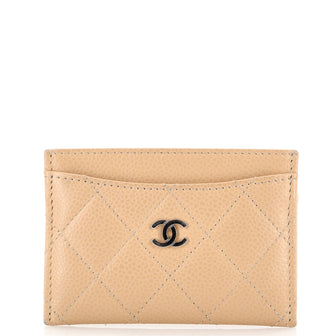 Chanel Classic Card Holder Quilted Caviar