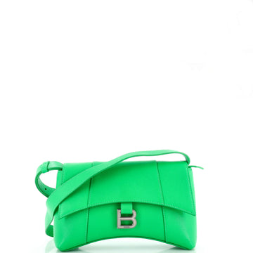 Balenciaga Hourglass Sling Shoulder Bag Leather Small