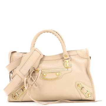 Balenciaga City Classic Metallic Edge Bag Leather Small